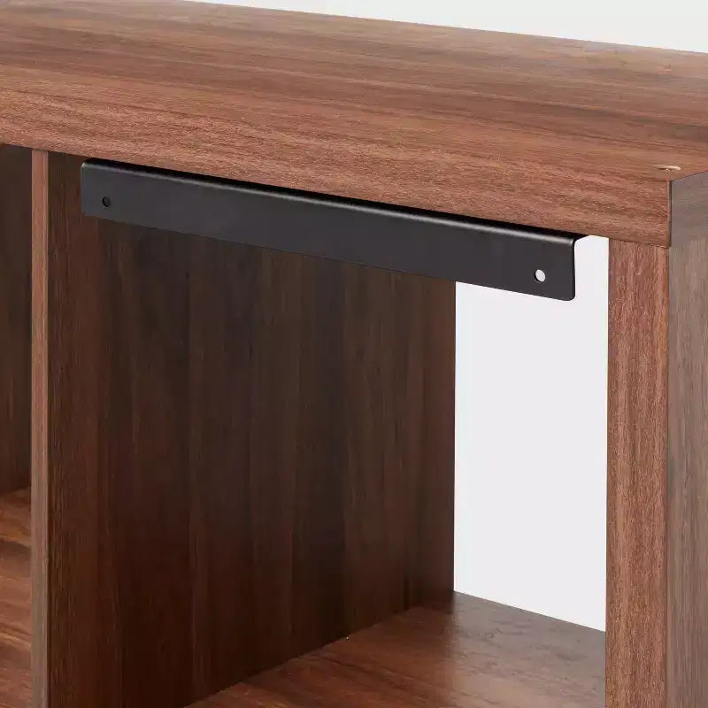16-Cube Walnut Decorative Organizer