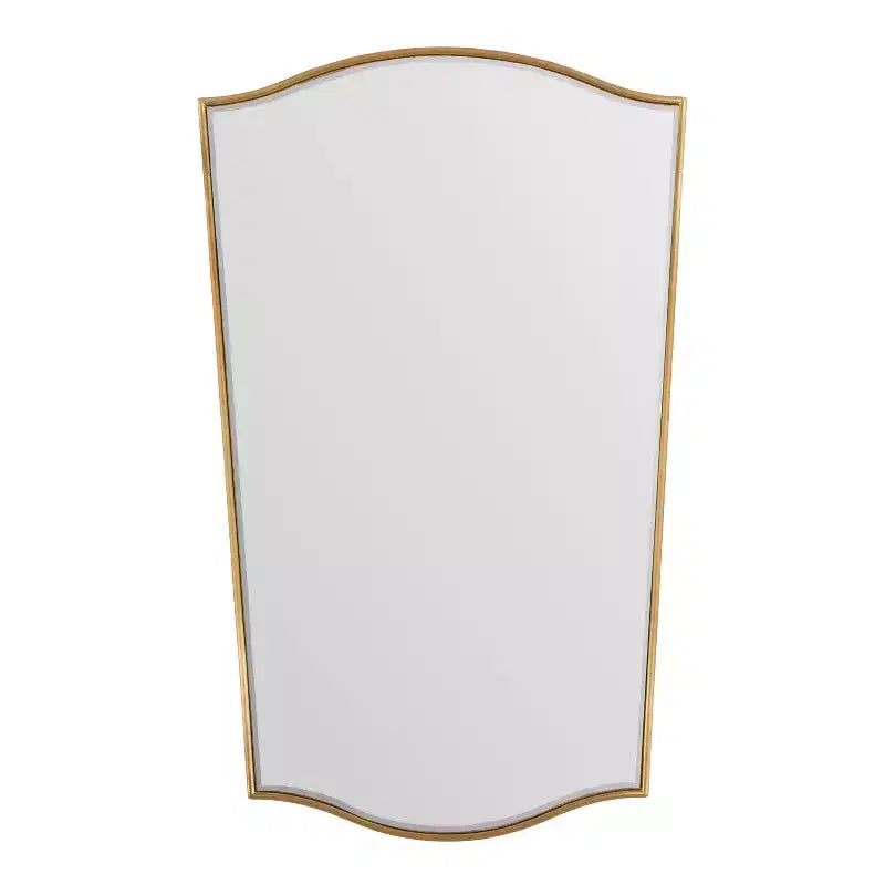 Kate & Laurel All Things Decor 22"x36" Sedelle Tapered Decorative Framed Mirror Gold