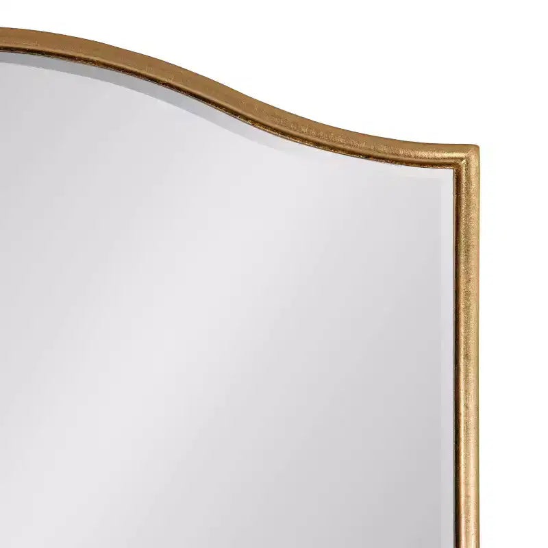 22"x36" Tapered Decorative Framed Mirror Gold