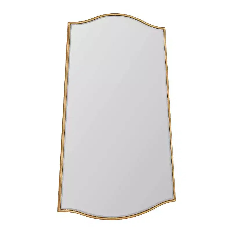 22"x36" Tapered Decorative Framed Mirror Gold