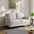 Woven Beige Loveseat