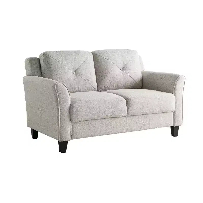 Woven Beige Loveseat
