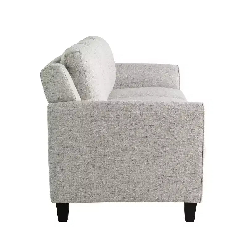 Woven Beige Loveseat