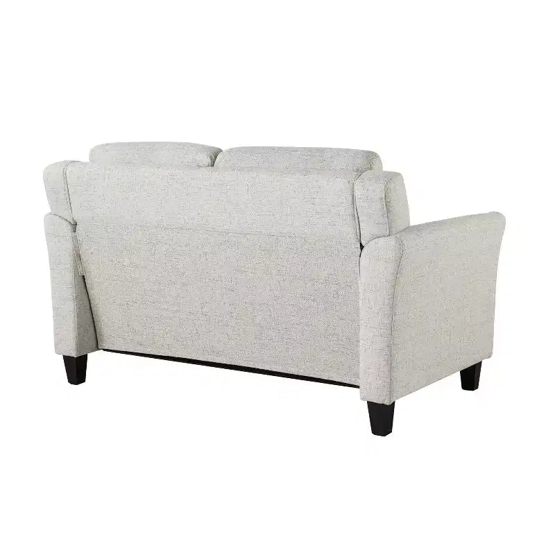 Woven Beige Loveseat