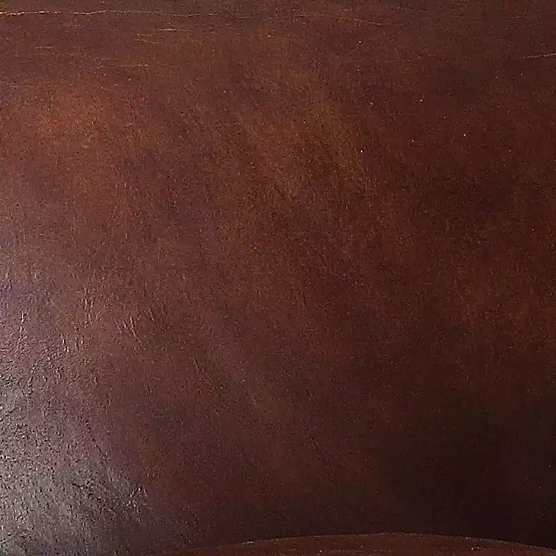 Accent Chair Vintage Dark Brown Top Grain Leather