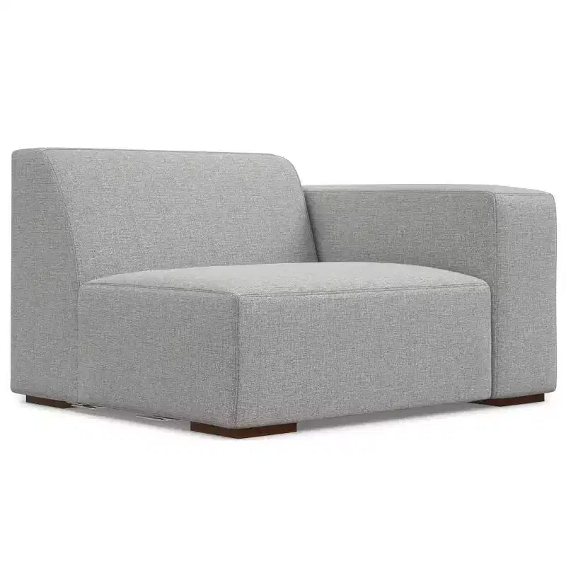 3-Seater Sofa and Ottoman Pale Gray