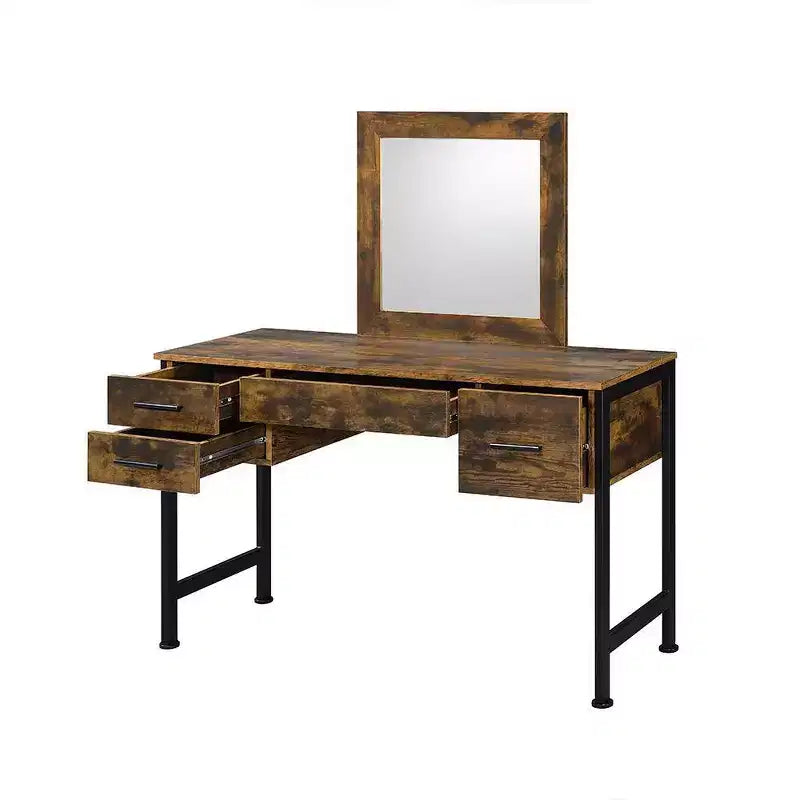 Acme Furniture Juvanth Vanity Table Rustic Oak/Black Finish