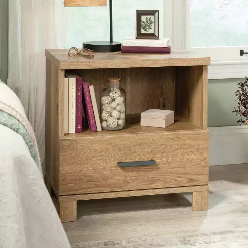 1-Drawer Nightstand Timber Oak