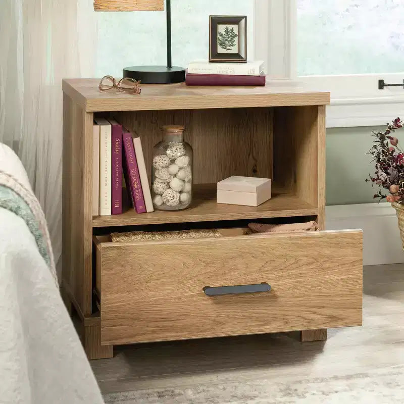 1-Drawer Nightstand Timber Oak