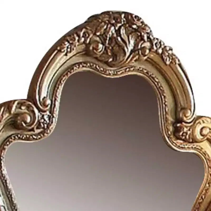 Dresser Mirror Gold Patina/Bone
