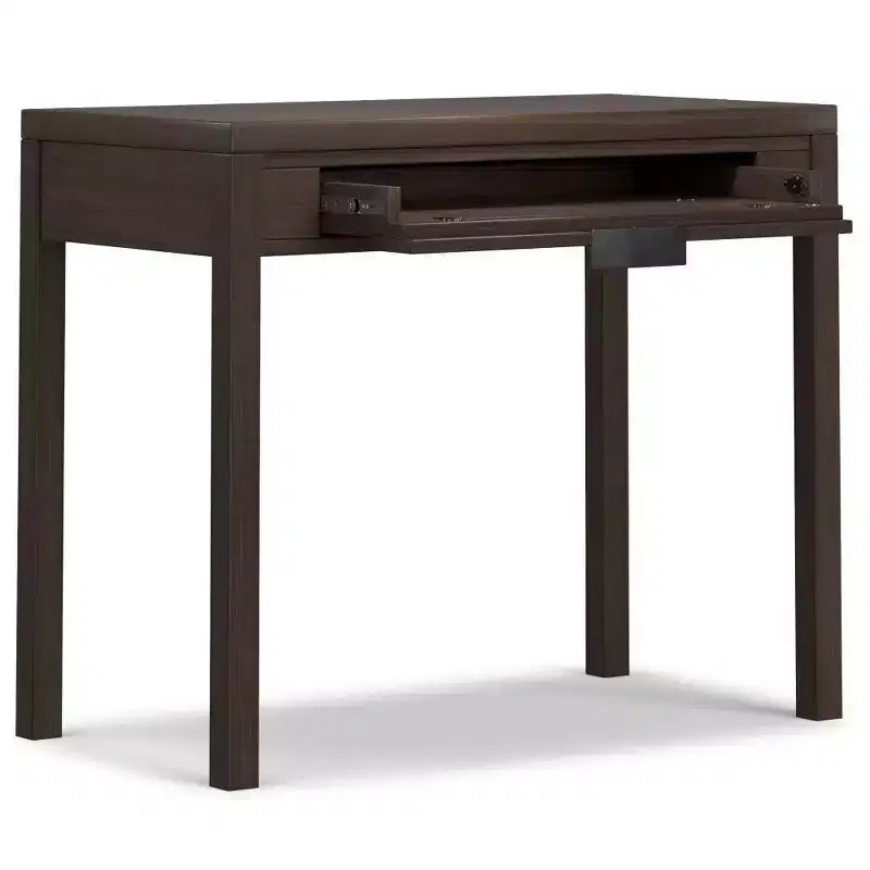Small Desk Warm Walnut Brown