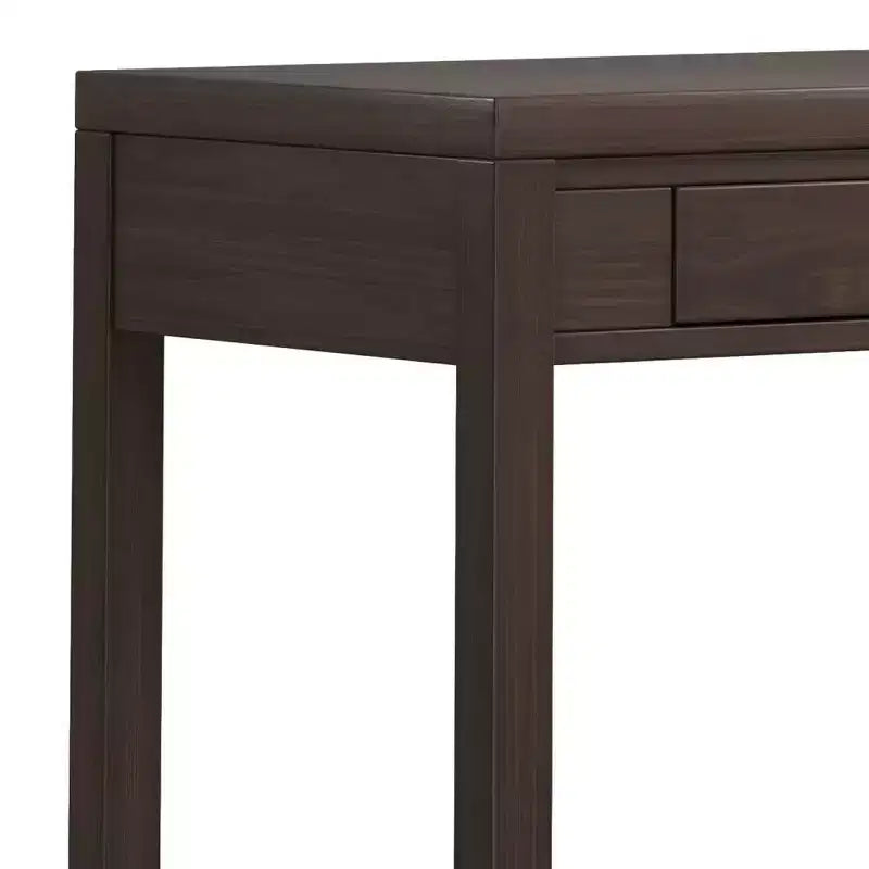 Small Desk Warm Walnut Brown