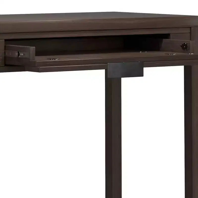 Small Desk Warm Walnut Brown