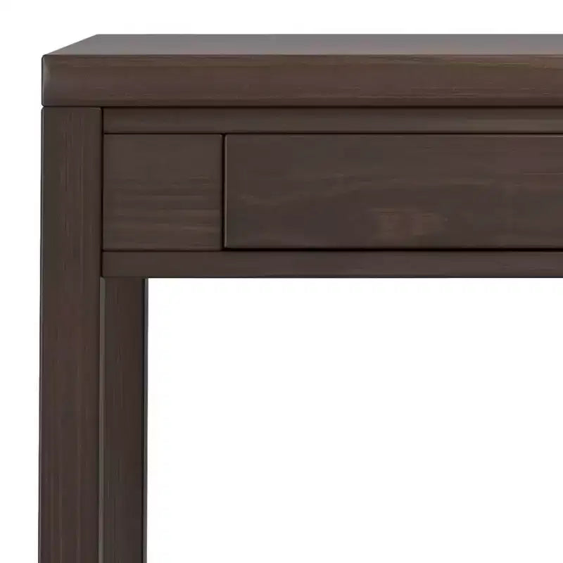 Small Desk Warm Walnut Brown