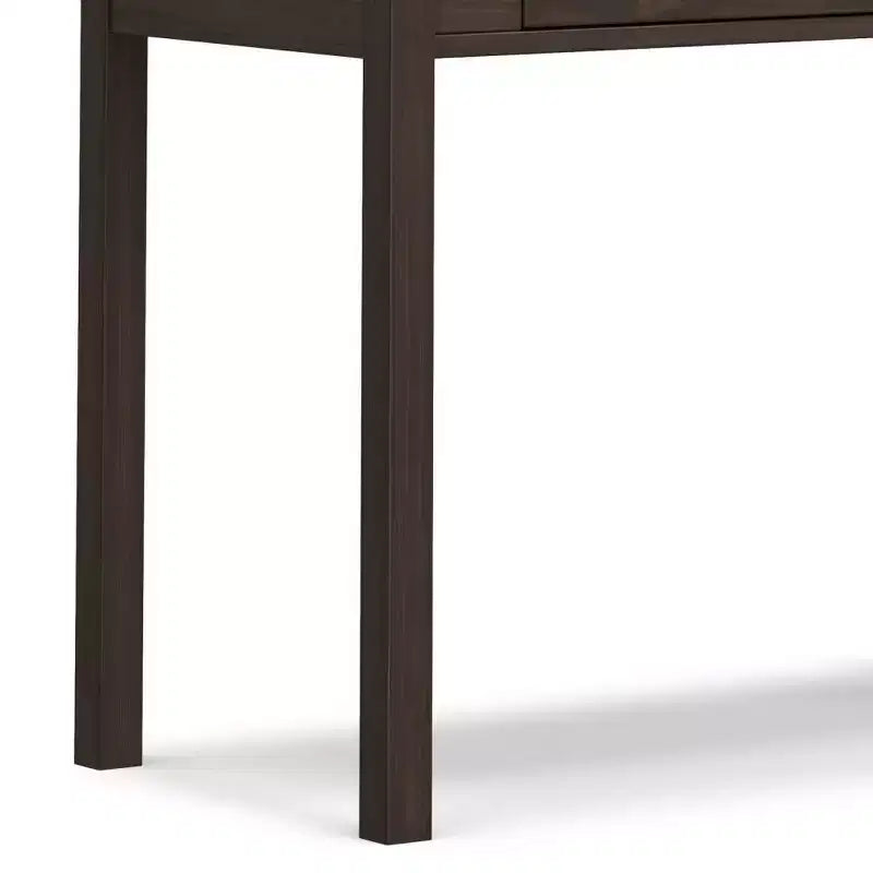 Small Desk Warm Walnut Brown