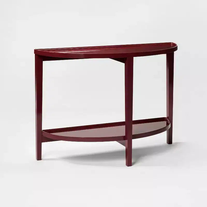 Console Table Lacquer Finish Dark Red - Threshold™ designed with Studio McGee
