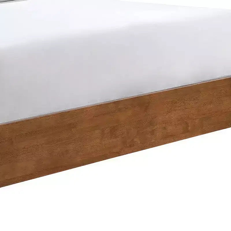 Queen Mid-Century Modern Platform Bed with Boucle Headboard