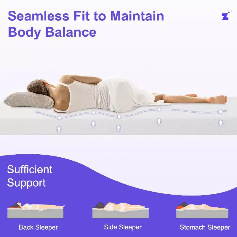 5 Inch Full Bamboo Charcoal Gel Infused Memory Foam Mattress