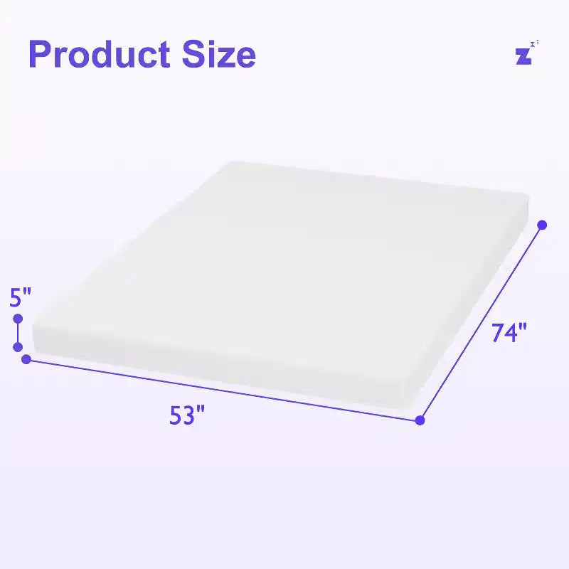 5 Inch Full Bamboo Charcoal Gel Infused Memory Foam Mattress