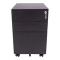 Stand Up Desk Store 3 Drawer Under Desk Lockable Rolling File Cabinet with Stable 5 Wheel Design