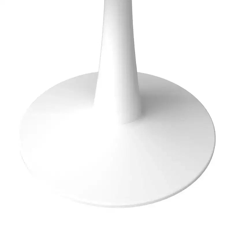 40" Round Dining Table Sintered Stone Top & Steel Pedestal Base