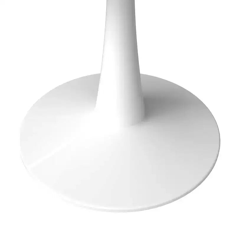 40" Round Dining Table Sintered Stone Top & Steel Pedestal Base