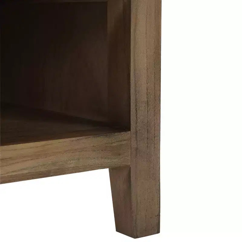 6-Shelf Media Stand - Oak