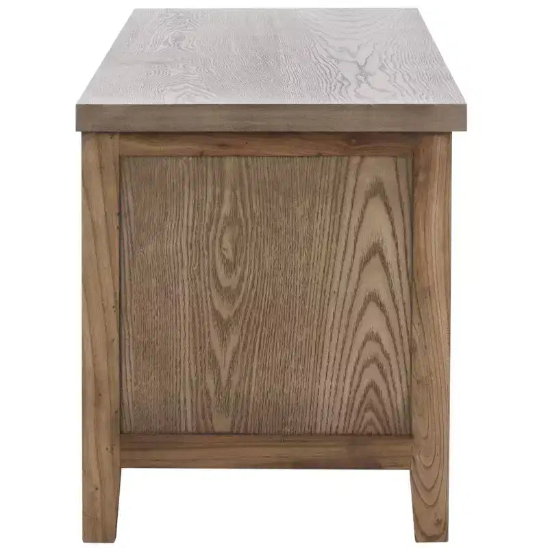 6-Shelf Media Stand - Oak