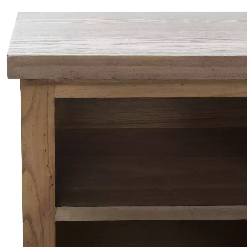 6-Shelf Media Stand - Oak