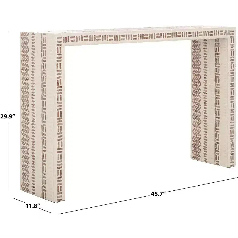 Coastal Console Table - Brown