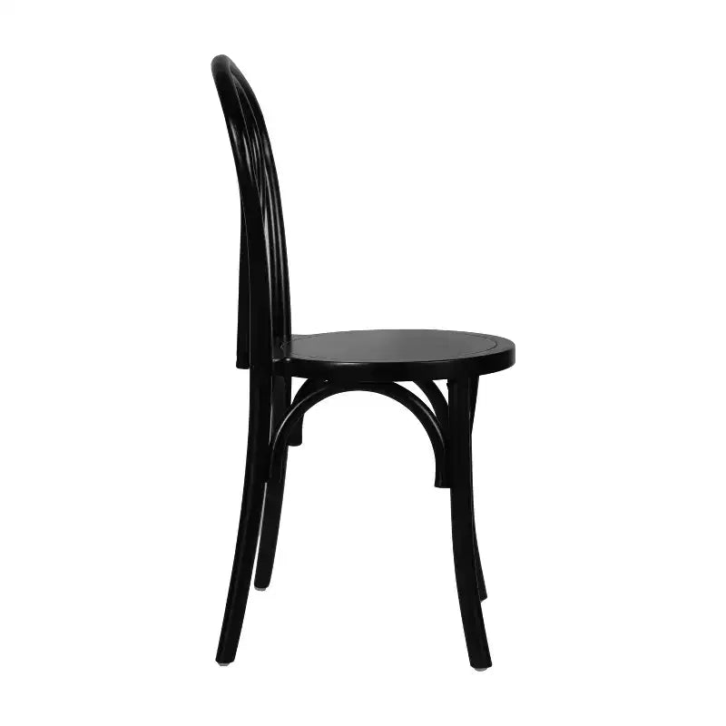 Solid Wood Stackable Dining Chair with Elegant Finish