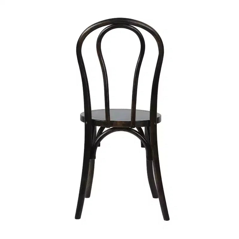 Solid Wood Stackable Dining Chair with Elegant Finish