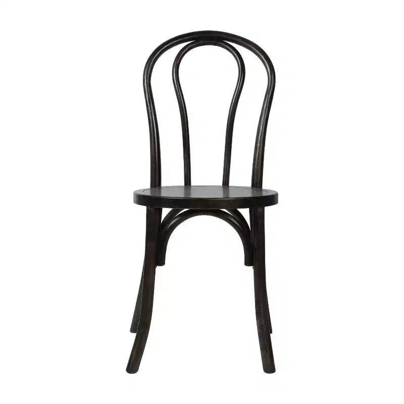 Solid Wood Stackable Dining Chair with Elegant Finish