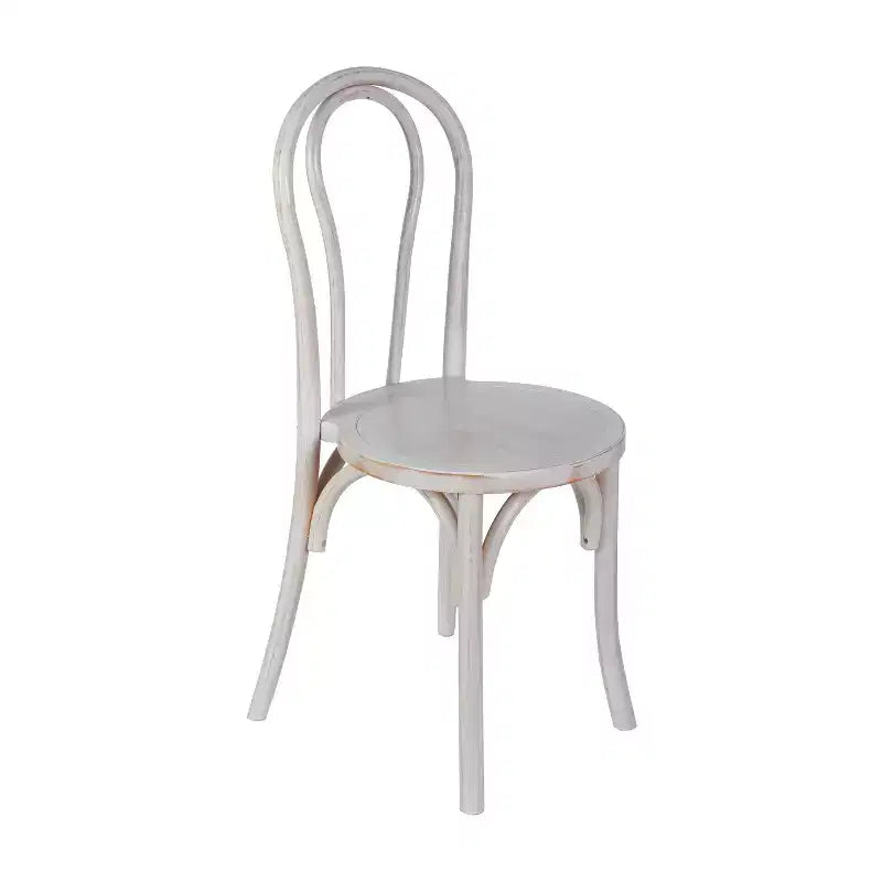 Solid Wood Stackable Dining Chair with Elegant Finish