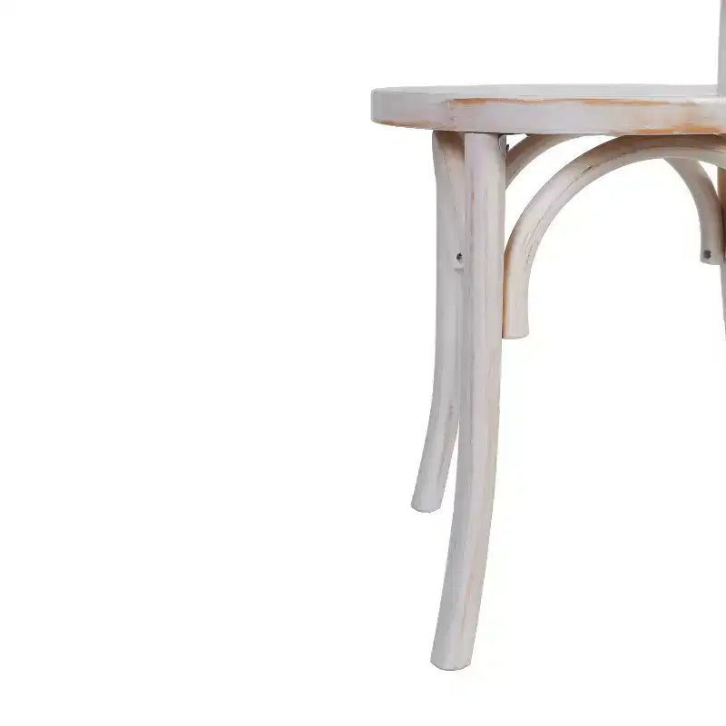 Solid Wood Stackable Dining Chair with Elegant Finish