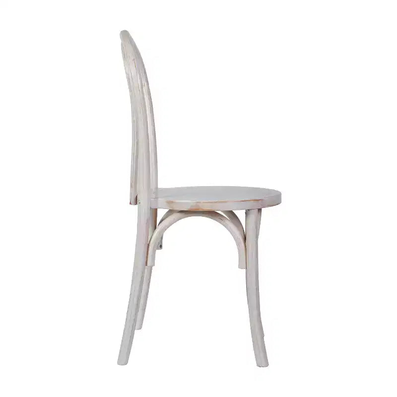 Solid Wood Stackable Dining Chair with Elegant Finish
