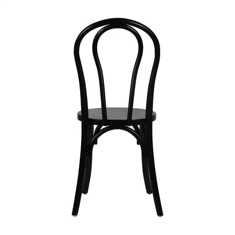 Solid Wood Stackable Dining Chair with Elegant Finish
