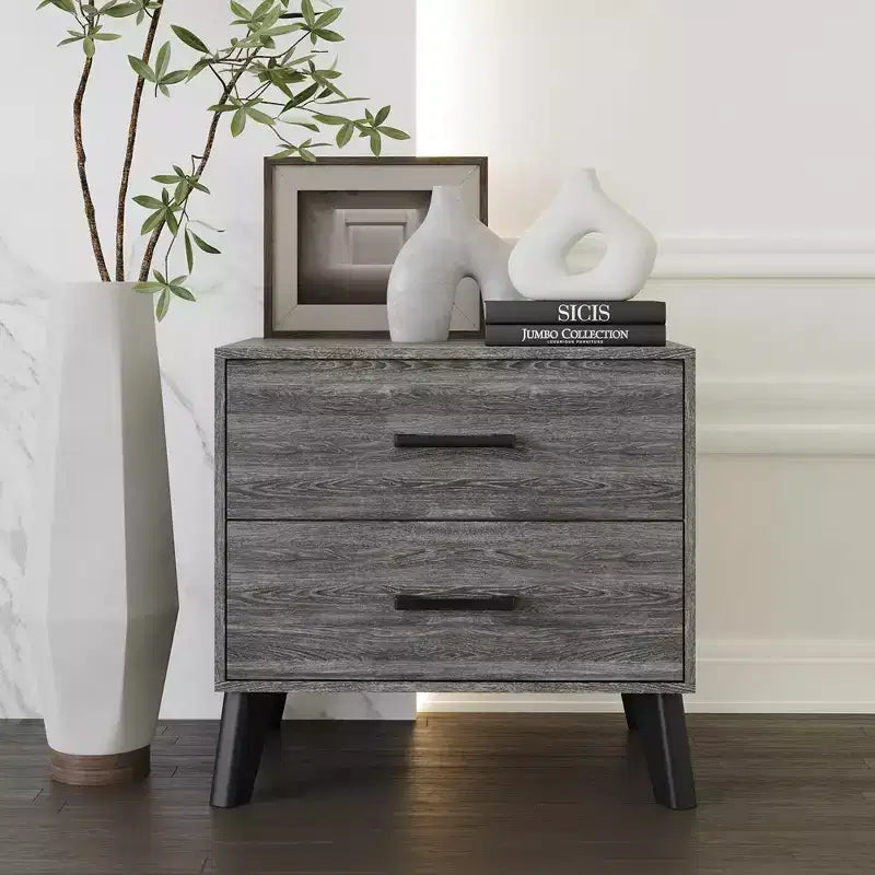 Nightstand with 2 Drawers