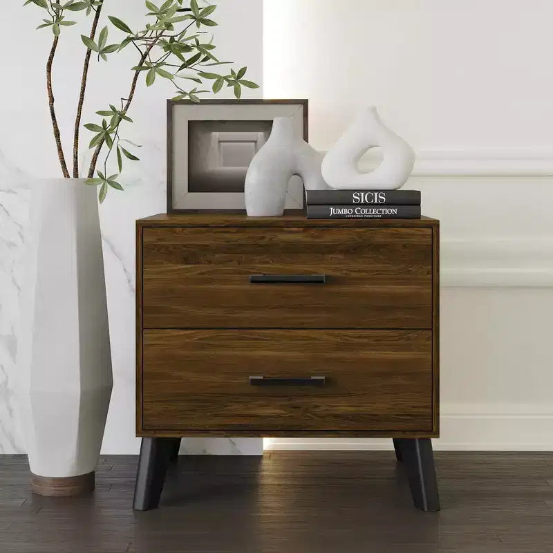 Nightstand with 2 Drawers