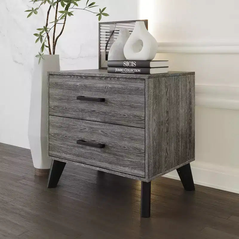 Nightstand with 2 Drawers