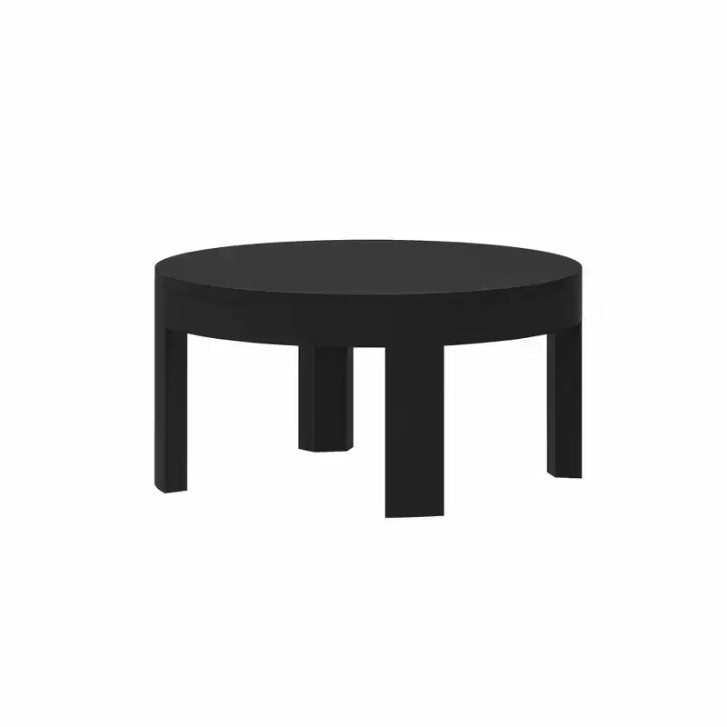 Solid Wood Round Coffee Table, 30 Inch, Coffee Tables for Living Room, Modern Center Table for Small Spaces