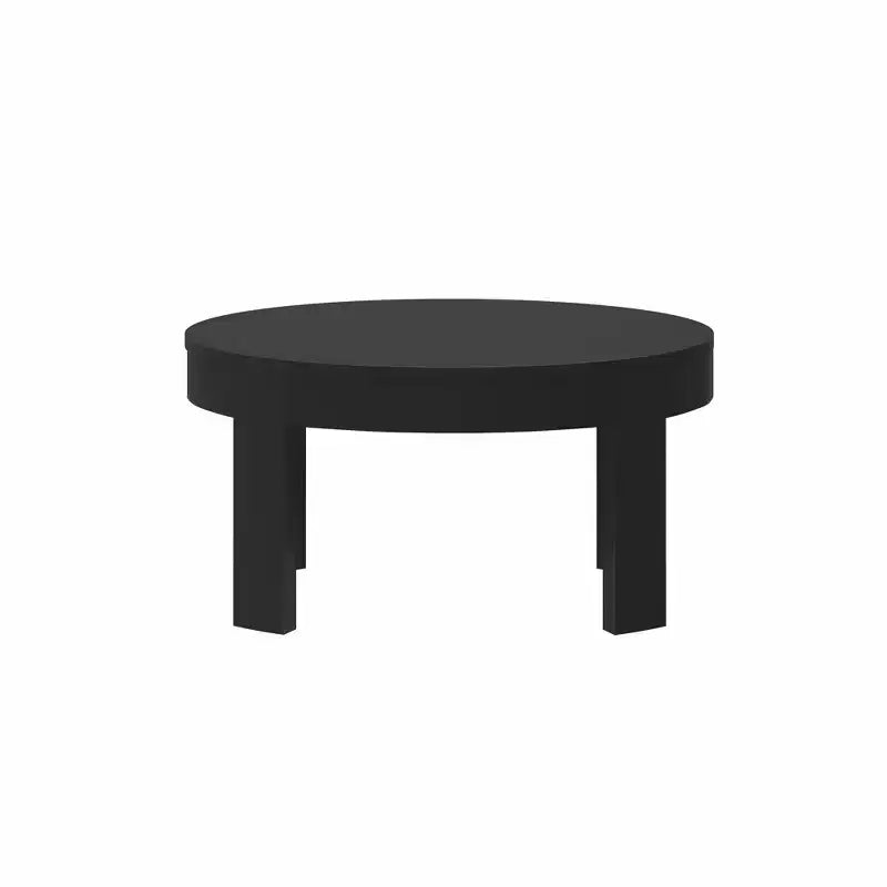 Solid Wood Round Coffee Table, 30 Inch, Coffee Tables for Living Room, Modern Center Table for Small Spaces