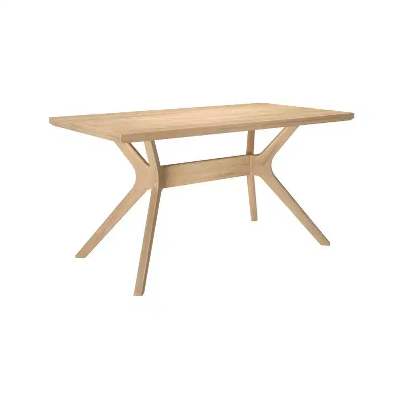 Rectangular Dining Table 60" Solid Wood Kitchen & Dining Room Table