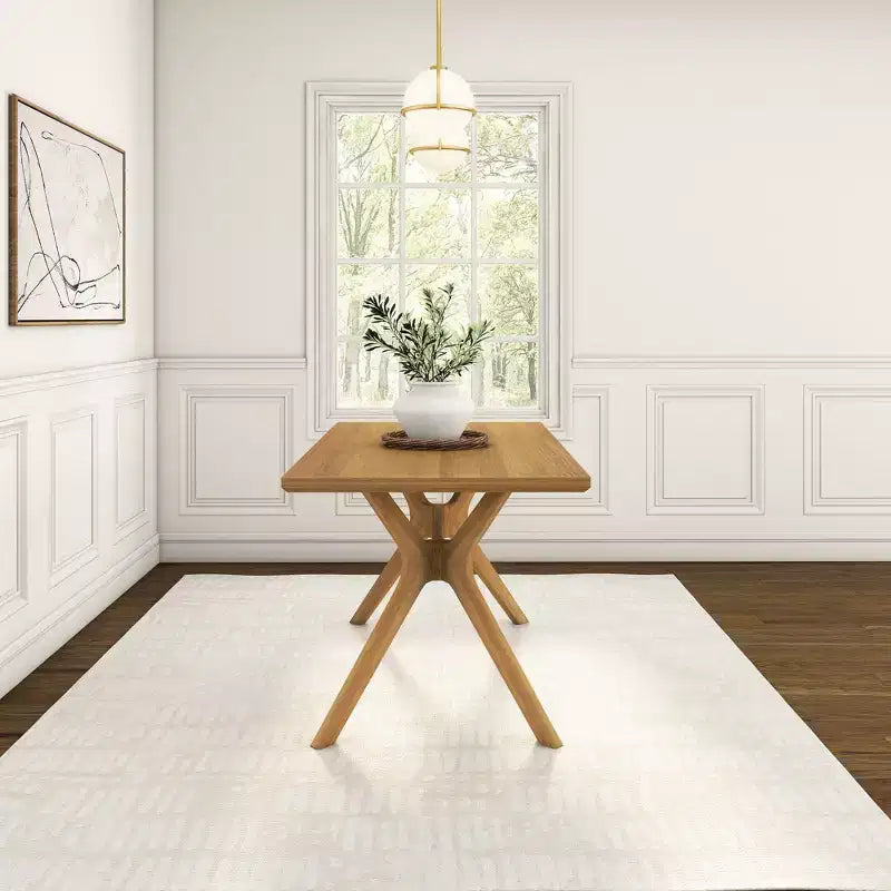 Rectangular Dining Table 60" Solid Wood Kitchen & Dining Room Table