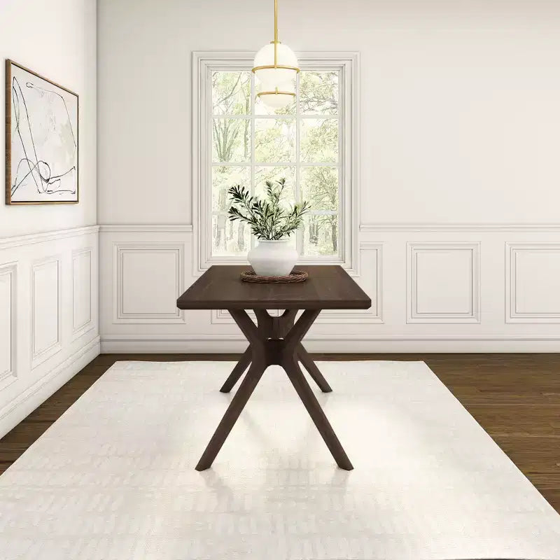 Rectangular Dining Table 60" Solid Wood Kitchen & Dining Room Table