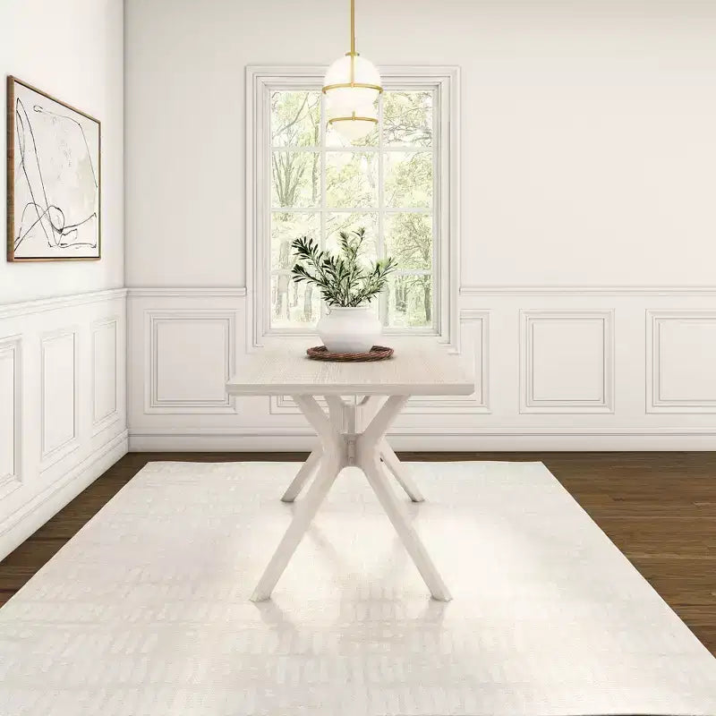 Rectangular Dining Table 60" Solid Wood Kitchen & Dining Room Table