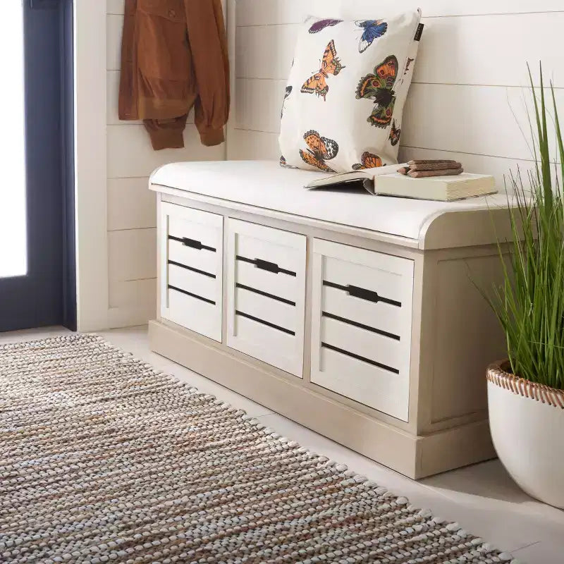 3 Drawer Cushion Storage Bench