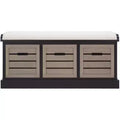 Briar 3 Drawer With Cushion Storage Bench - BCH5700 - Safavieh