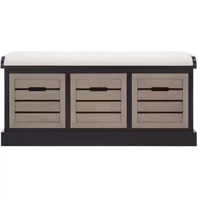 Briar 3 Drawer With Cushion Storage Bench - BCH5700 - Safavieh