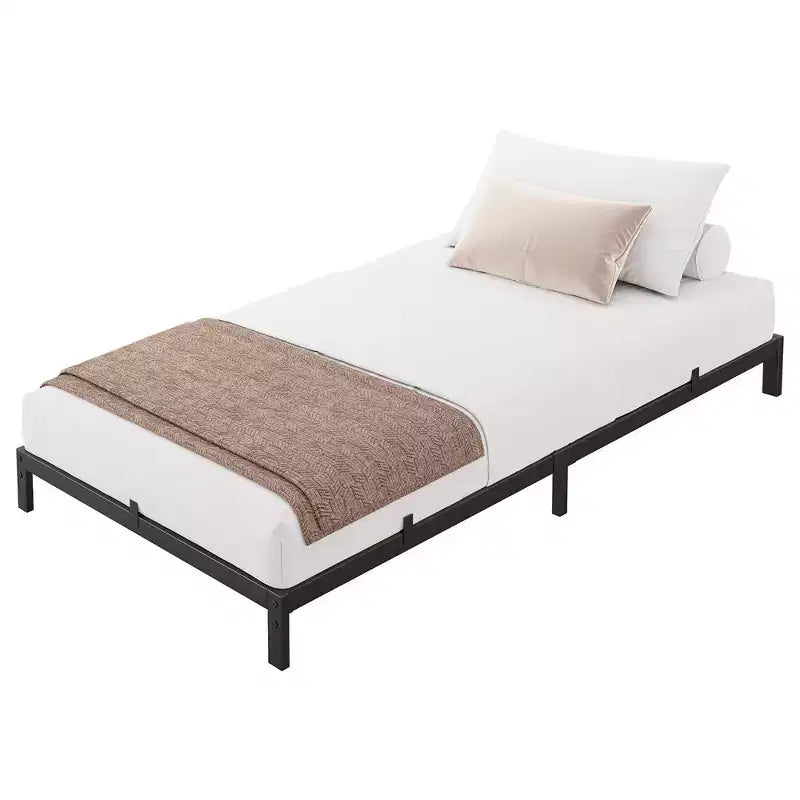 8 Inch Queen/Full/Twin Size Metal Platform Bed Frame, Low Profile, Noise Free, Easy Assembly, Black